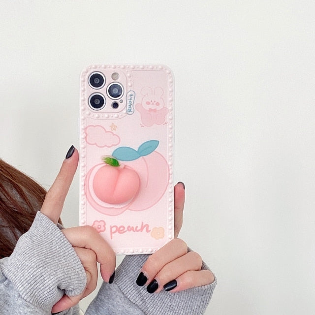 Soft Squishy Peach Phone Case