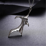 Heart Angel Demon Wing Pendant Necklace