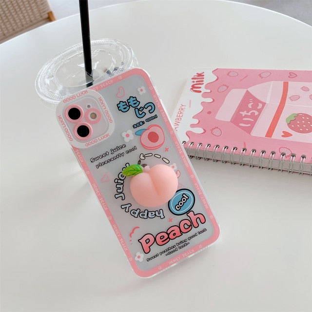 Soft Squishy Peach Phone Case