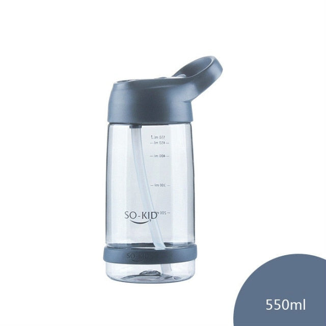 Outdoor Water Bottle with Straw Sports Bottles